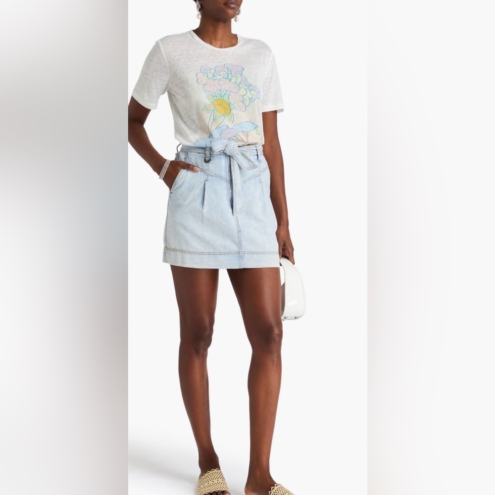 ZIMMERMANN
Cotton-chambray mini skirt